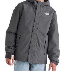 The North Face Youth Gray Hooded Jacket L 15/16